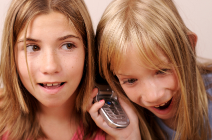 Girls on Cell Phone